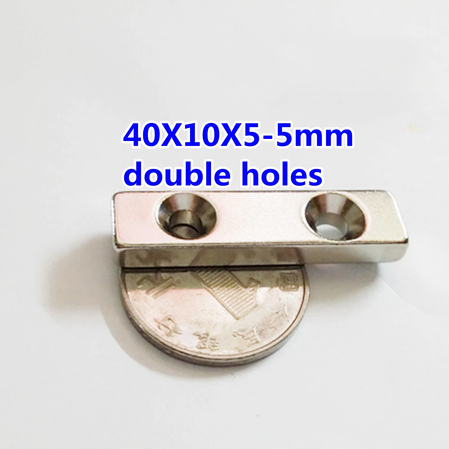 2-15 шт. магнит с двумя отверстиями 40x10x5 мм
