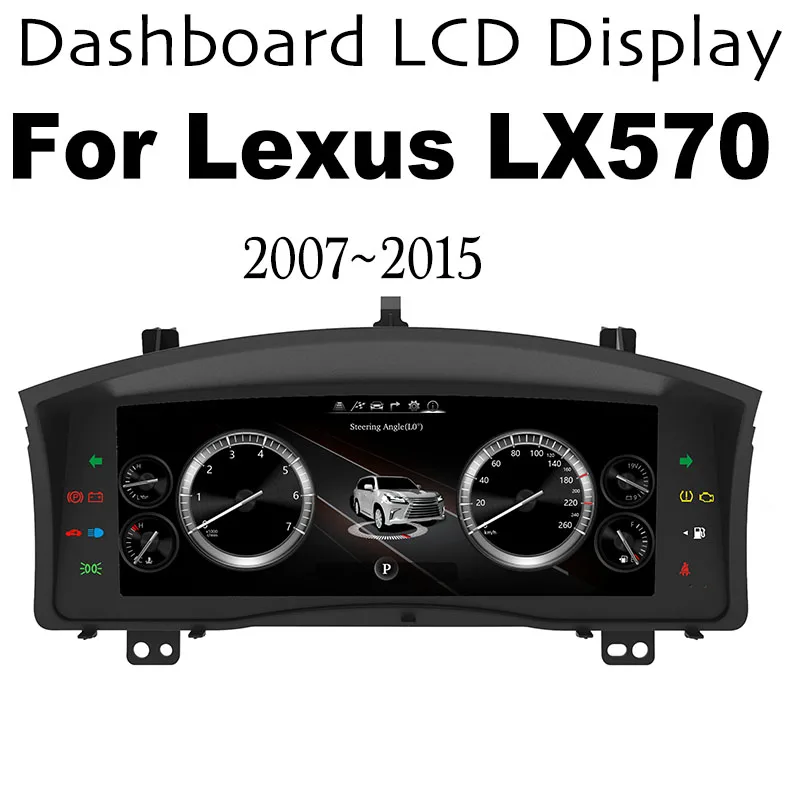 

Для Lexus LX 570 LX570 Sport 2007 ~ 2015 LHD RHD Автомобильные GPS Аксессуары Linux цифровой 12,3 "ЖК-дисплей Панель приборная панель мультимедиа
