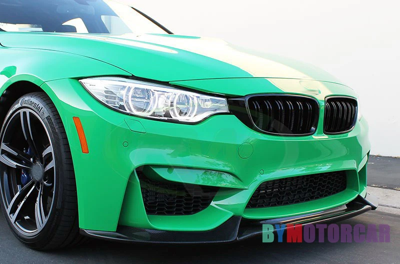 V Style Carbon fiber Front Bumper Lip Fit For BMW F8X M3 M4 B265 | Автомобили и мотоциклы