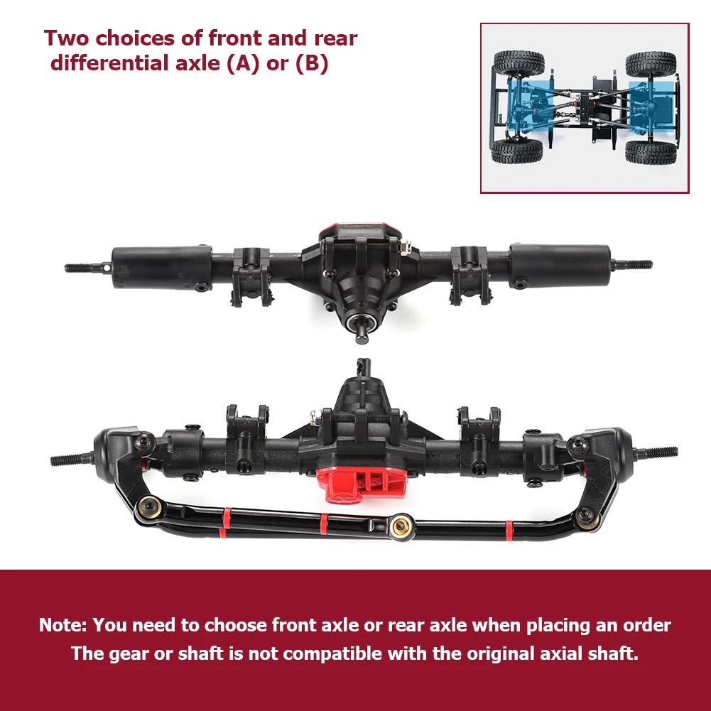 

Durable Strong Complete Axle Metal Steel Shaft Remote Control Toys Replace Accessories for RC Car 38T/15T Gear Tooth