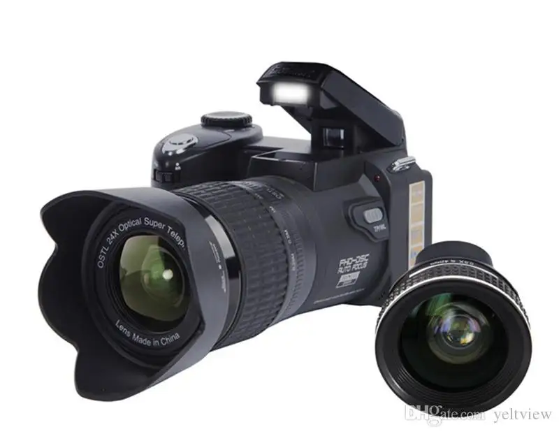 

PROTAX D7100 цифровая камера 33MP 24X оптический зум Автофокус профессиональная DSLR видеокамера HD1080P Улучшенная видеокамера + 3 объектива