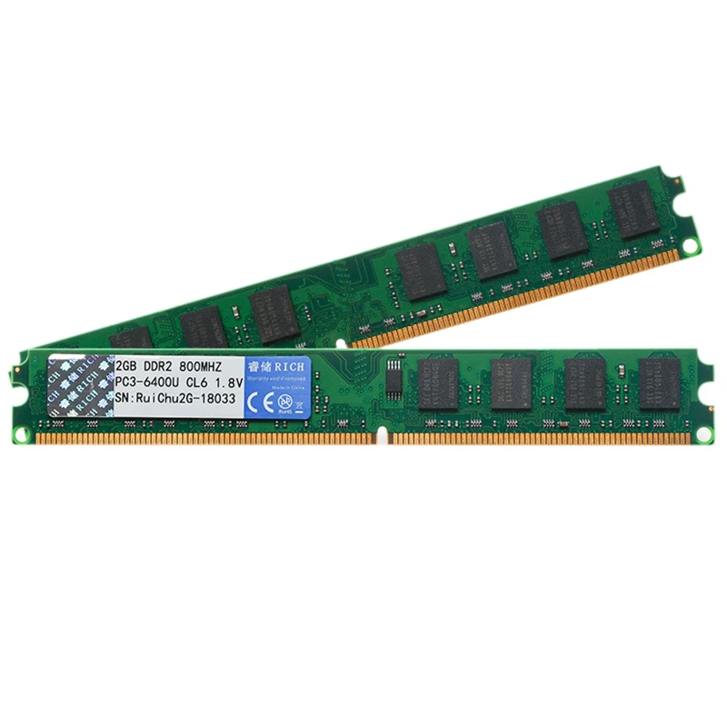 

RUICHU DDR2 2G 800 МГц 1,8 в 240Pin ОЗУ для настольных ПК