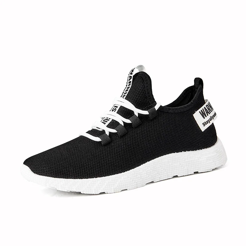 Black-White Обувь; мужские кроссовки; сезон лето; Zapatillas Deportivas Hombre; модная дышащая повседневная обувь; Sapato Masculino Krasovki - Цвет: Black-White