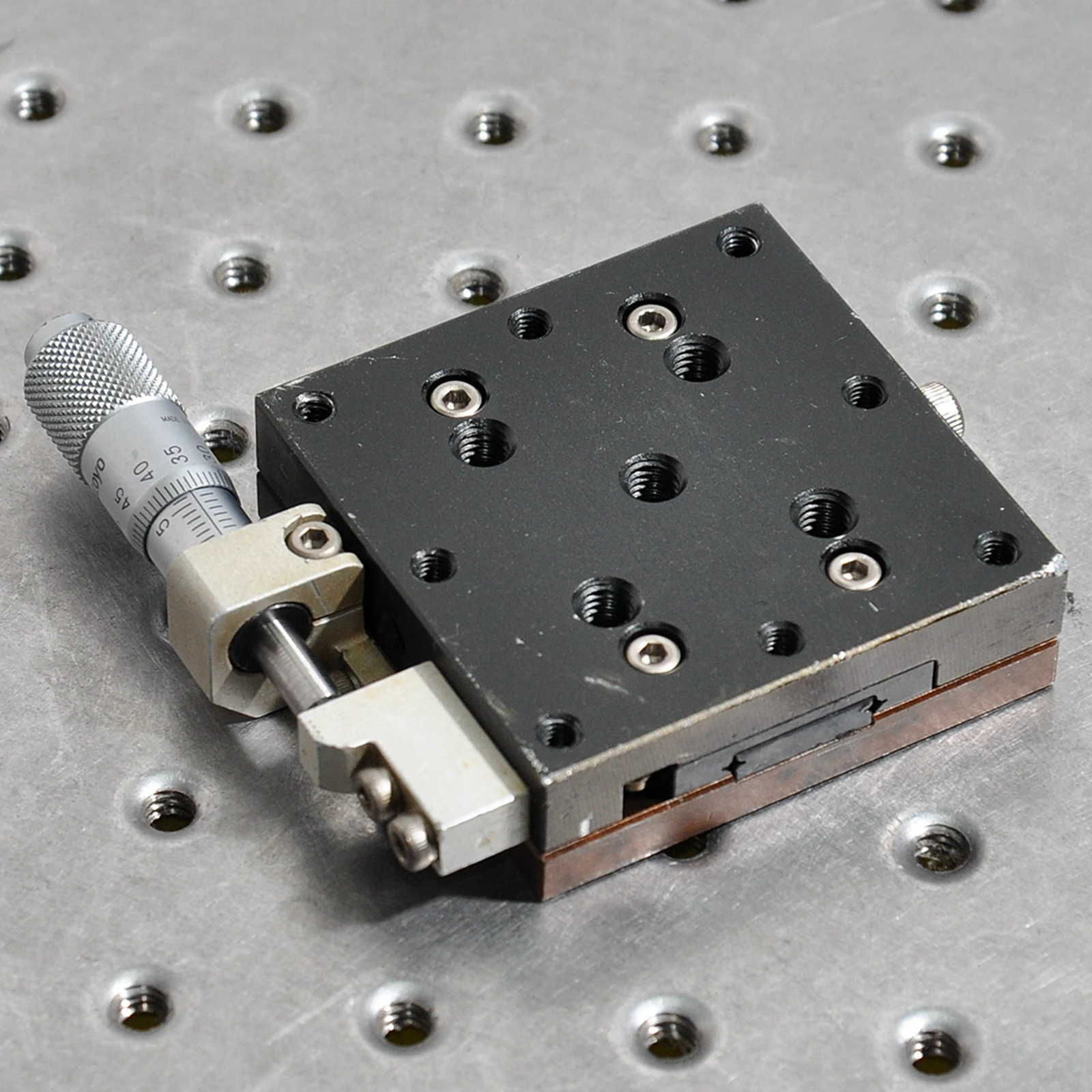 

Y-axis aluminum alloy moving stage, optical manual precision fine-tuning sliding stage, two-way displacement table 60mm