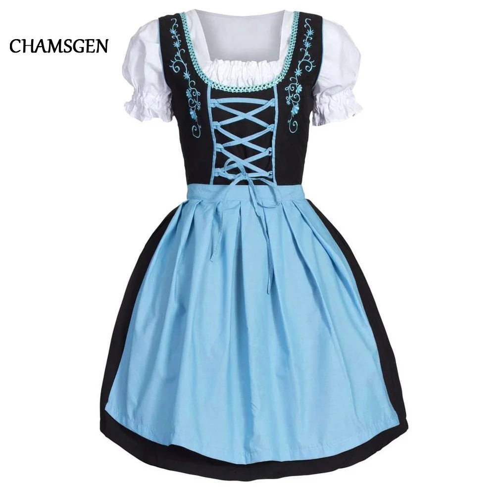 Женское платье с короткими рукавами Костюм Октоберфест подружки невесты