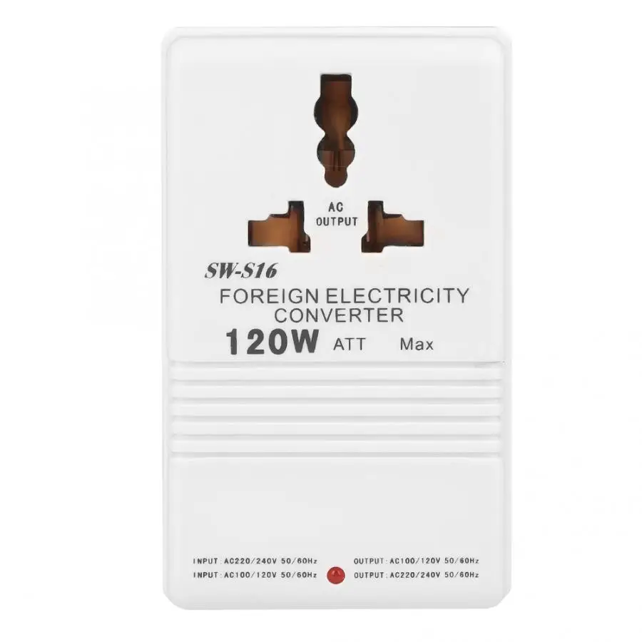 Повышающий понижающий преобразователь напряжения 110 В до 220 Адаптер 120 Вт