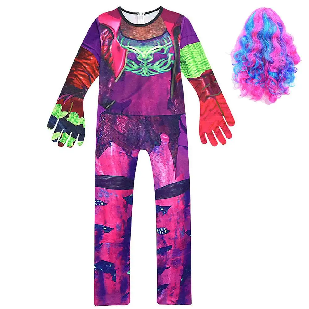 Нарядные Костюмы для девочек с изображением потоков мал Детские костюмы косплея