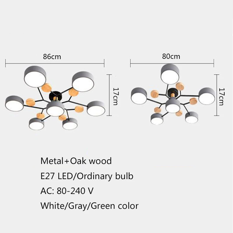 Креативный светодиодный потолочный светильник в скандинавском стиле лампа виде