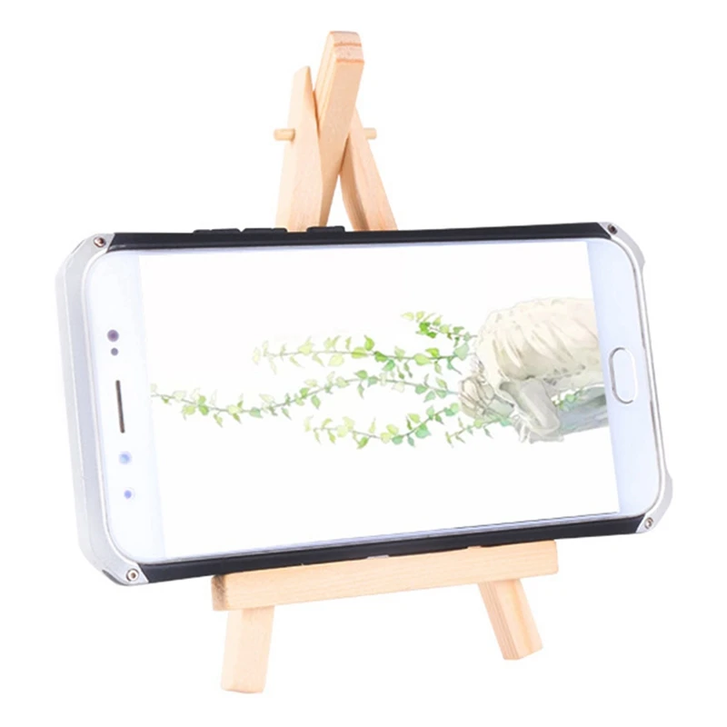 

1pcs Mini Wooden Artist Easel Wedding Table Card Stand Display Holder Phone Holder Tabletop Desktop For Party Decoration