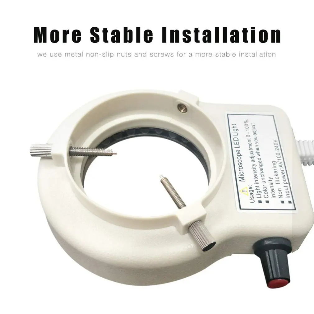 Микромикроскоп кольцевой светильник регулируемый 56 светодиодный осветитель для