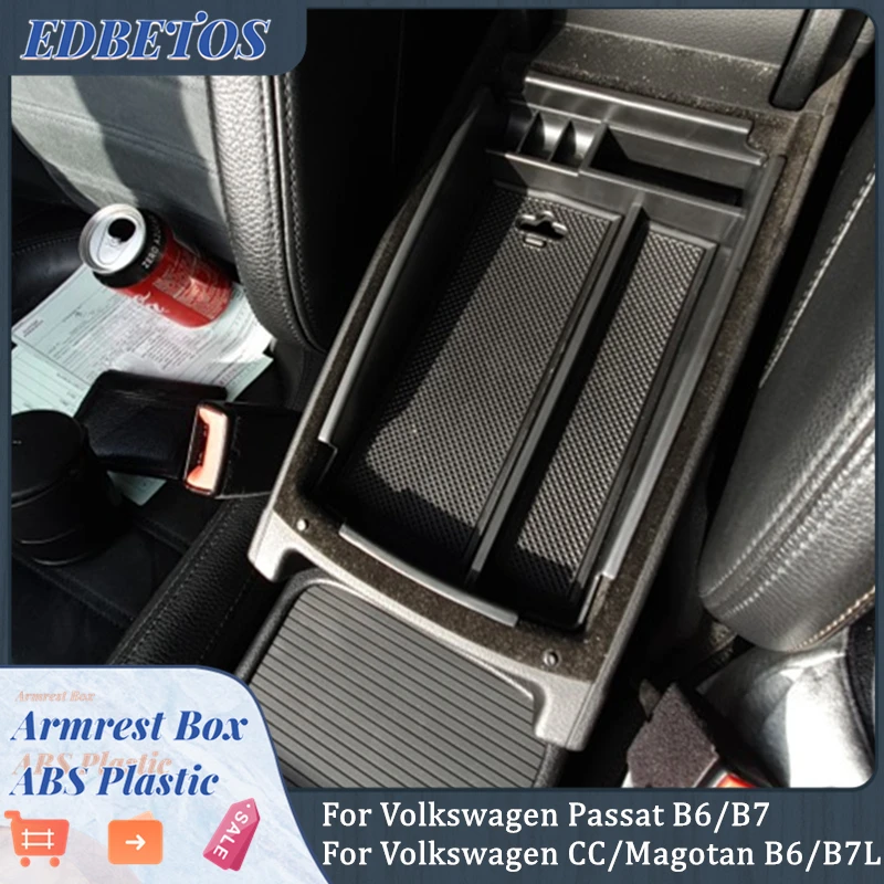 Аксессуары для VW Passat B6 2006 2010 органайзер центральной консоли B7 2012 2013 совместим с CC