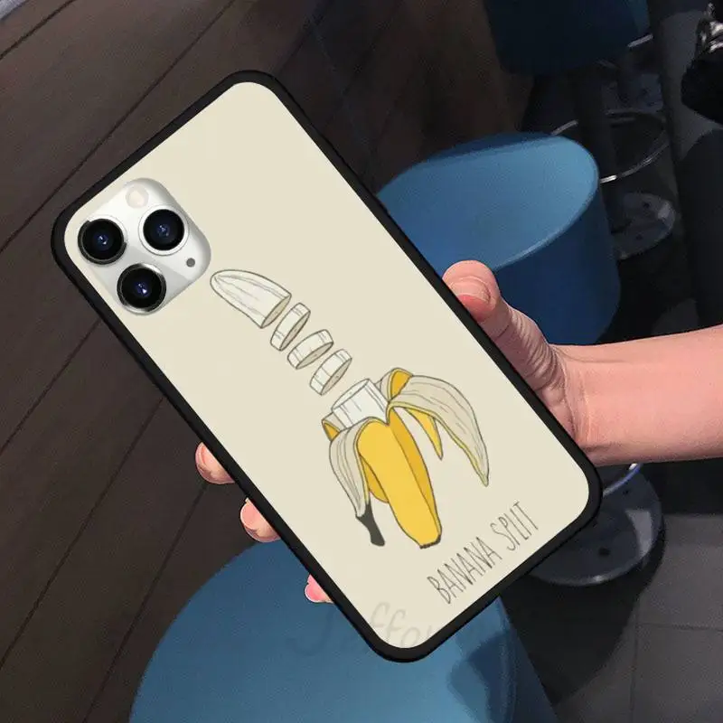 

Funny banana fruit cute cartoon art Phone Case for iPhone 11 12 pro XS MAX 8 7 6 6S Plus X 5S SE 2020 XR shell cover funda
