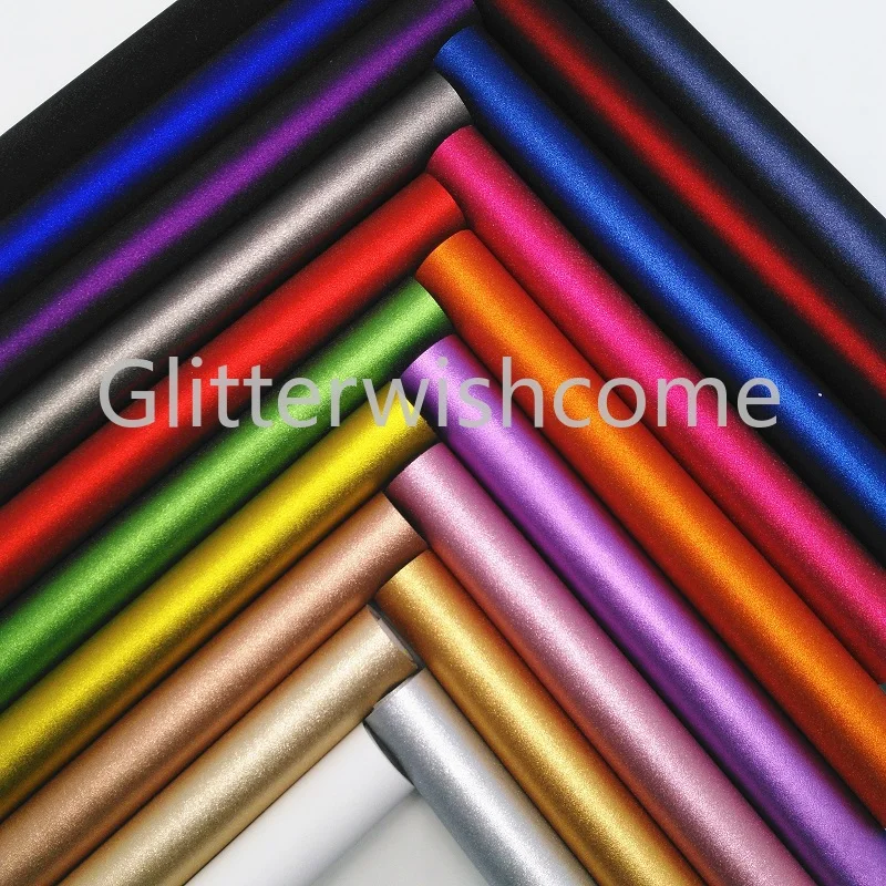 Glitterwishcome 21X29 см A4 размер винил для матовой блестящей кожи Fabirc искусственная кожа листы для бантов, GM312A
