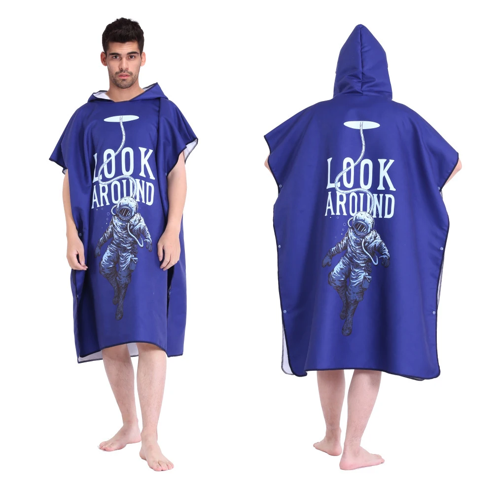 Модное быстросохнущее пляжное полотенце/пляжный купальный халат для