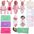 Кукольная Пижама  спальный мешок подходит 18 дюймов American  43 см для ухода за ребенком для мам Reborn новорожденных Baby Doll одежду, аксессуары для девочки русским языком игрушки
