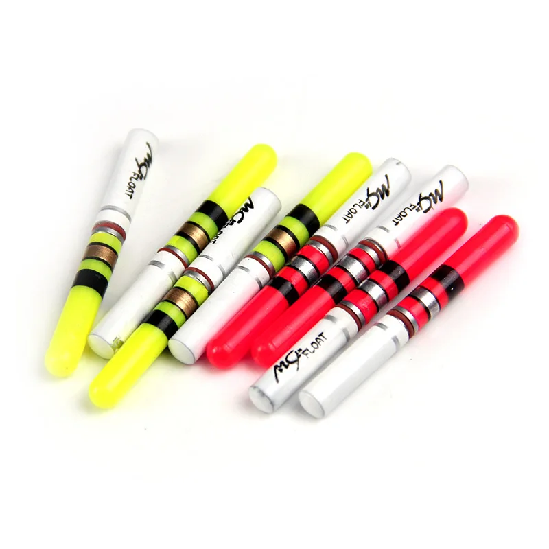 

10Pcs Light Sticks Green / Red Work with CR322 Battery Operated LED Luminous Float Night Fishing Tackle B276 Fishing Accessories