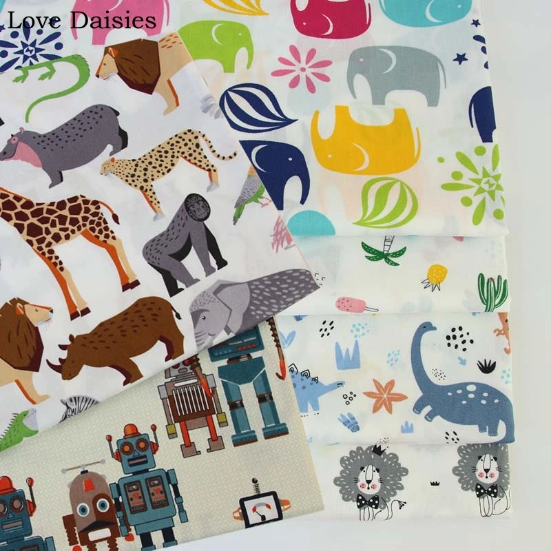 100% хлопок саржа мультфильм белый Златовласка Принцесса кролик цветок ткань