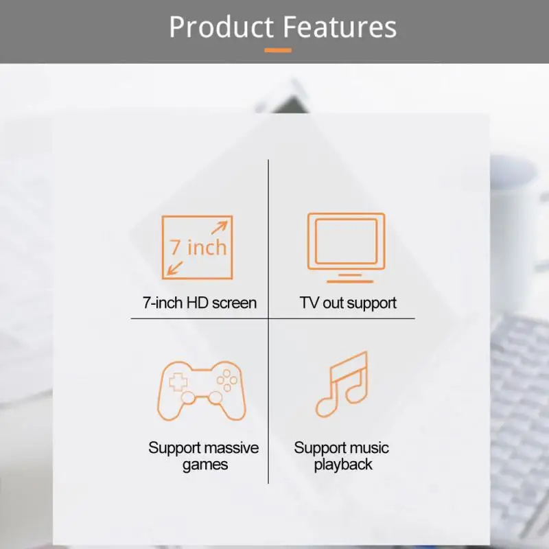 Игровые консоли X12 Plus 7 дюймов портативные видеоконсоли 16 ГБ встроенные 10000 игр