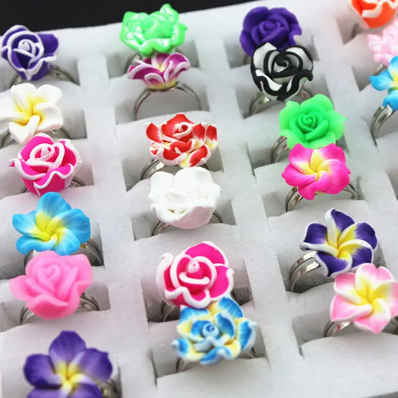 10 шт. Детские Кольца из полимерной глины|Кольца| |