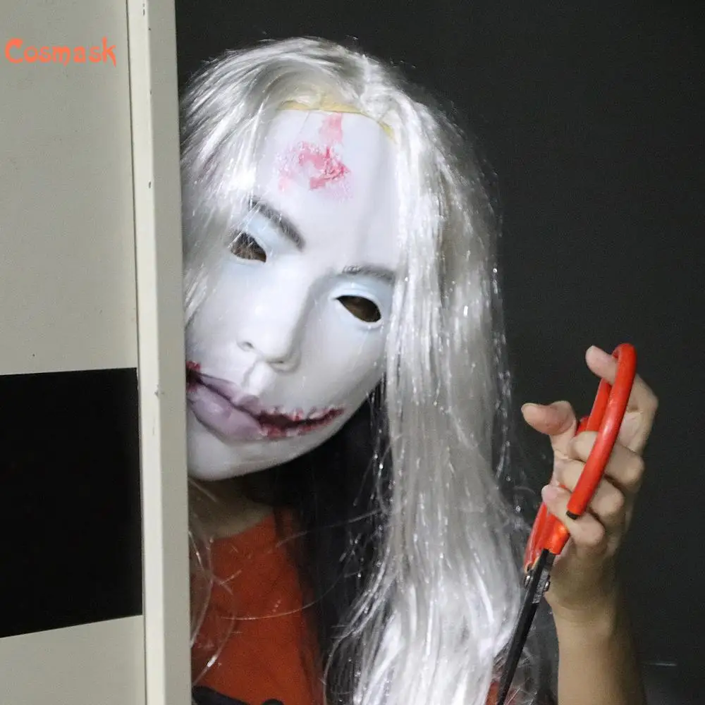 Cosmask латексная женская маска шлем реквизит 2021 для хэллоуивечерние | Тематическая