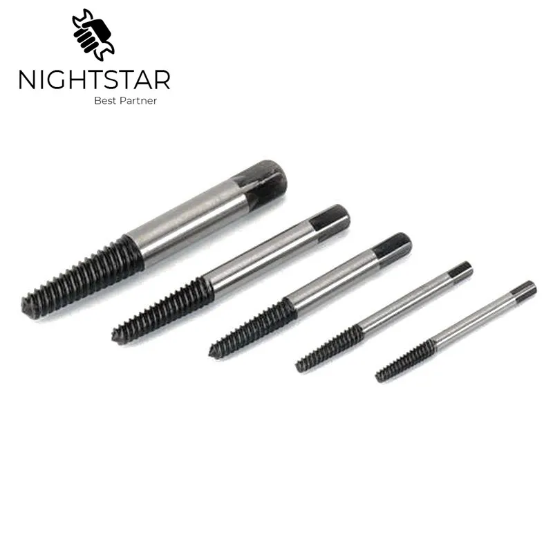 5-Piece Guide Set for Easy and Speedy Removal of Broken or Damaged Bolts, Including Screw Extractor, Center Drill Bits, and Bolt Remover image 4
