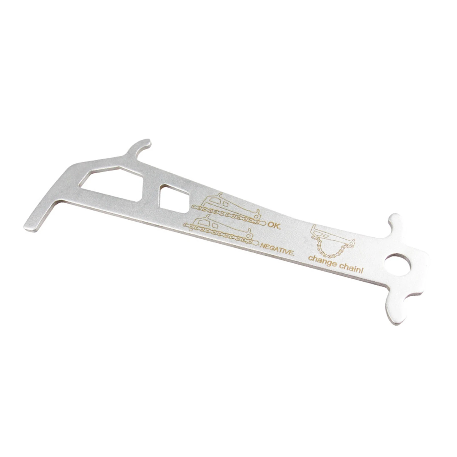 

Bike Chain Checker Wear Indicator Gauge Measuring Ruler Checking Accessories