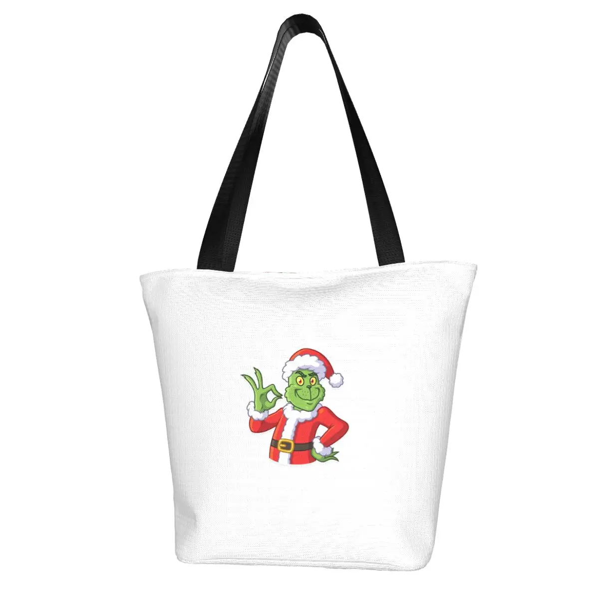 The Grinch Polyester outdoor girl handbag, woman shopping bag, shoulder bag, canvas bag, gift bag
