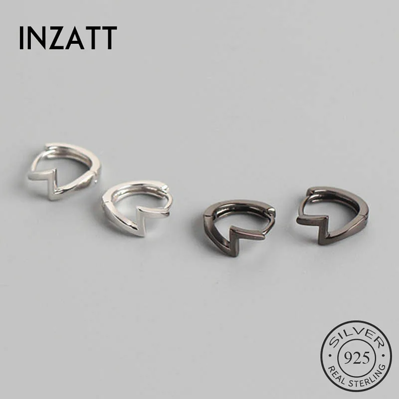 Женские серьги кольца из серебра 925 пробы с молнией|Серьги-кольца| |