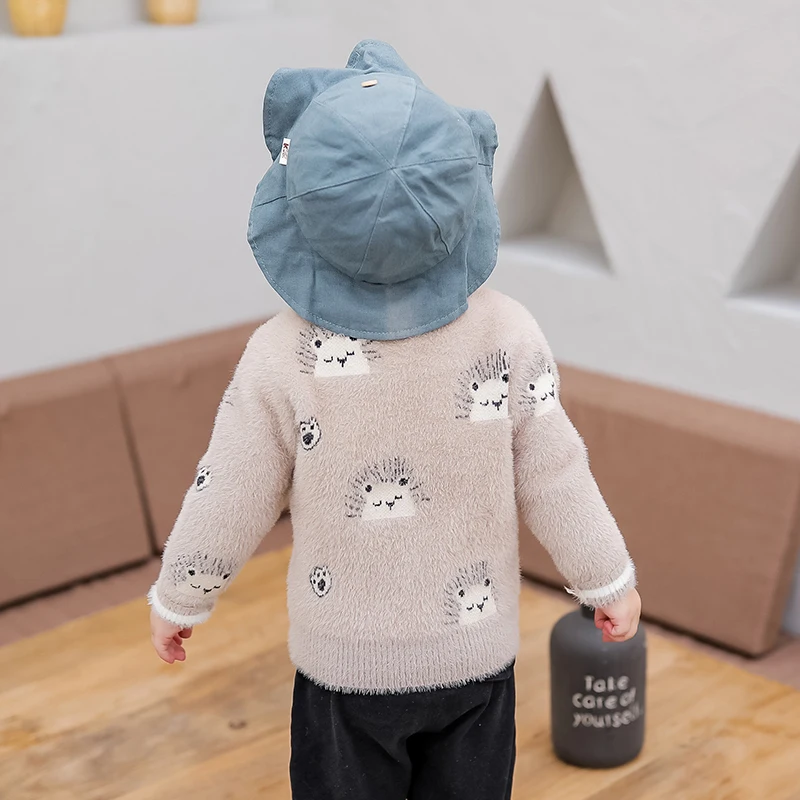 Кардиган для мальчиков вязаные свитера коллекция 2019 года детский пуловер в