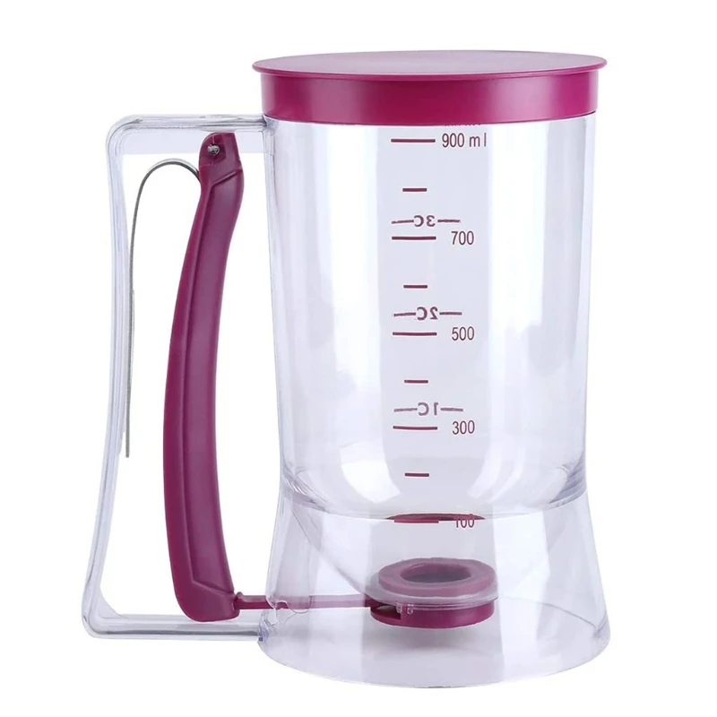 

900ml Batter Dispenser Pancake Tools Cupcake Batter Dispenser with Measuring Label Making