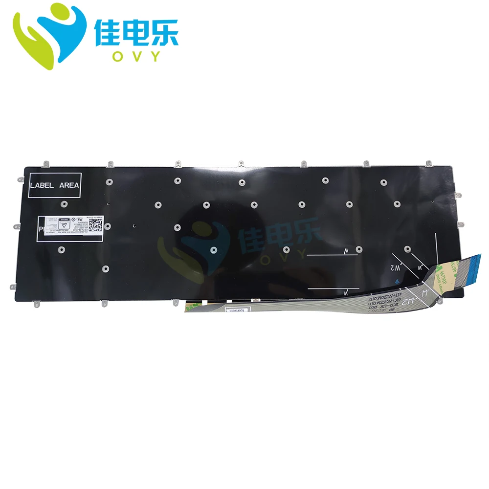 02J0HC Французская клавиатура с раскладкой azerty для Dell Inspiron 7566 7577 7587 7567 7580 7778 5570 5575 2J0HC