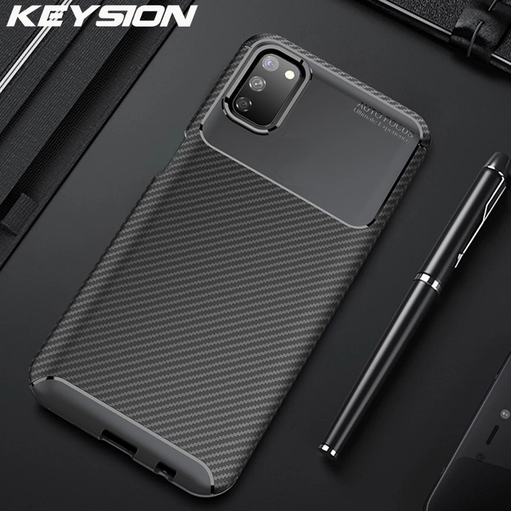 Чехол для телефона KEYSION из углеродного волокна Samsung A71 A51 A70 50 30 20 10 20s 50s Galaxy S20 Ultra S10