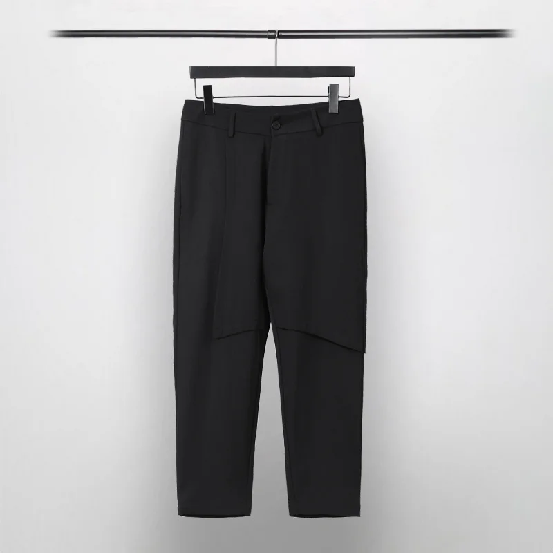 

Брюки Seak мужские повседневные, уличная одежда, хип-хоп, спортивные штаны, летние свободные черные брюки с перекрестным кроем