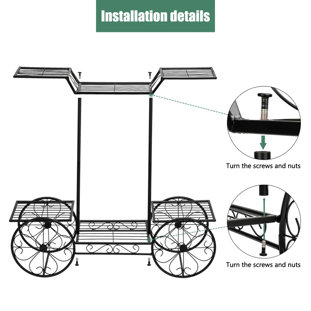 

Car Shape Flower shelf multi-storey indoor special balcony terrace flower stand multi-pot rack plastic window frame rack