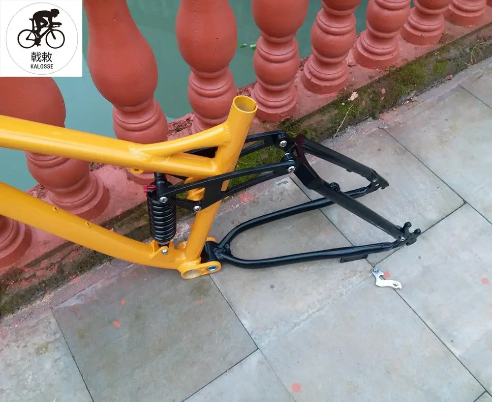 Kalosse полностью подвесная рама для горного велосипеда с мягким хвостом 26 дюймов
