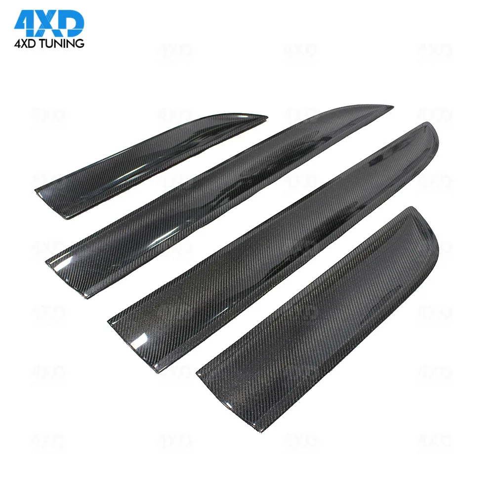 Защита боковой двери автомобиля для Porsche Macan карбоновая черная отделка дверной