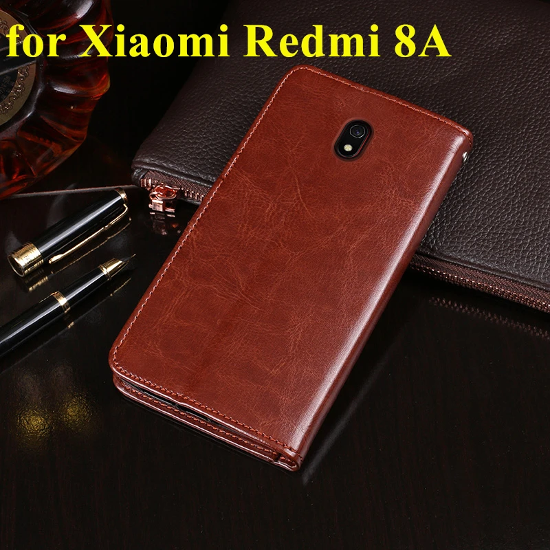 Чехол с держателем для карт Xiaomi Redmi 8 Hongmi8 Red mi 8A чехол из искусственной кожи