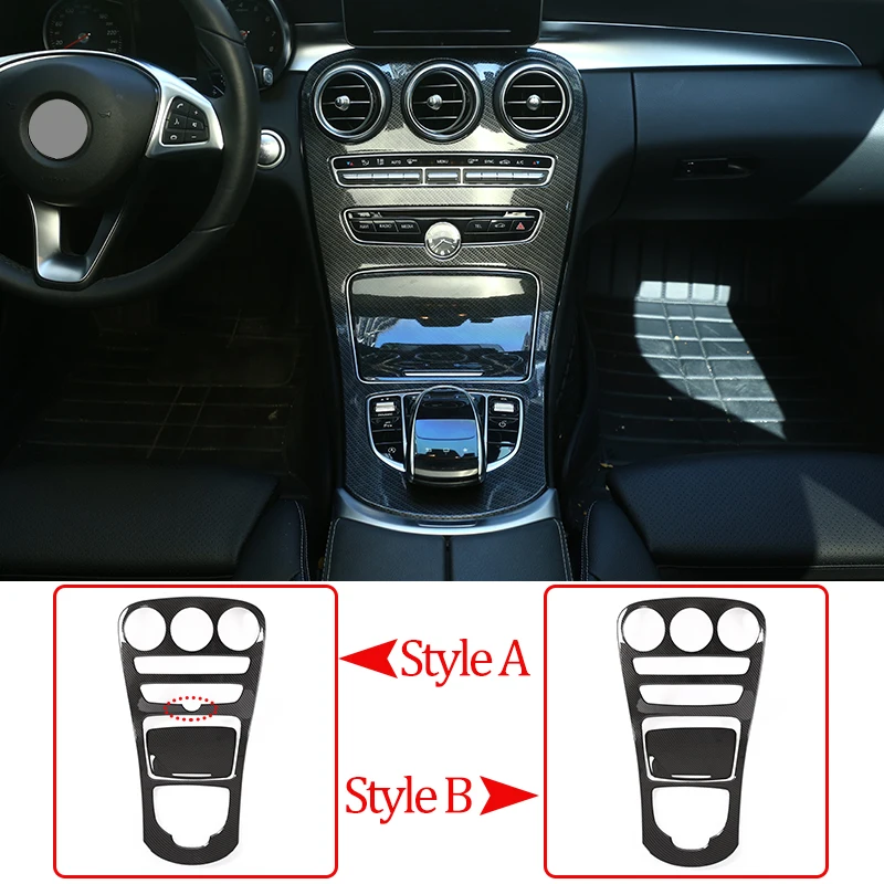 ABS для Mercedes Benz C Class W205 2014 2018 Центральная панель панели передач рамка Крышка