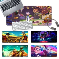cute rick morty mouse pad pc laptop gamer mousepad anime antislip mat keyboard desk mat for overwatchcs go
