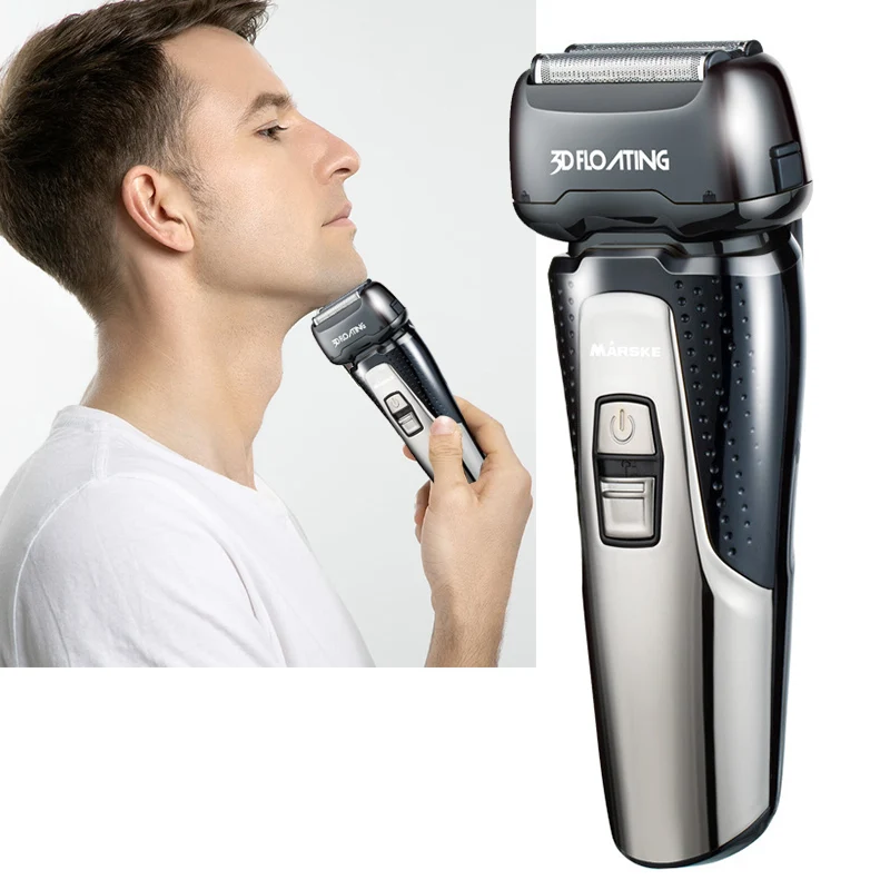 Перезаряжаемая электронная 3d бритва для мужчин триммеры с плавающей головкой