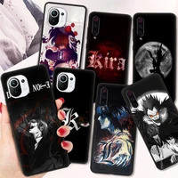death note ryuk kira fundas shockproof case for xiaomi poco x3 nfc m3 pro soft cover for redmi 9t 11 note 10 10t lite 5g shell