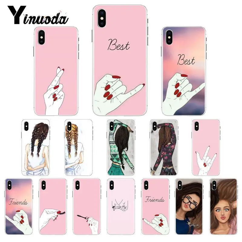 Yinuoda лучшие друзья на заказ фото мягкий чехол для телефона iPhone X XS MAX 6 6S 7 7plus 8 8Plus 5 5S
