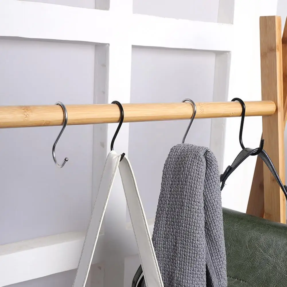 

Supermarket Shelves Black Hooks Bathroom Storage Hooks Clothing Rack Clothes Multi-purpose Hanging Hooks Hooks Store Displa U7U0
