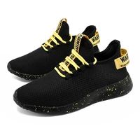men vulcanize shoes mesh breathable sneakers men no slip lace up running shoes lightweight comfortable tenis trainers wholesale