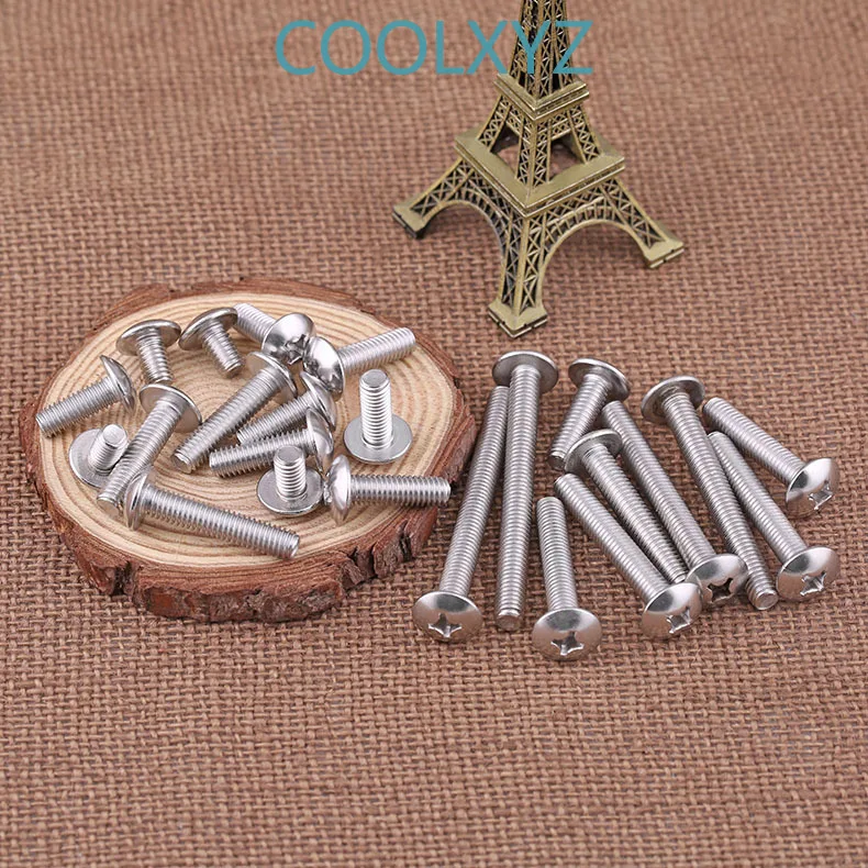 304 Stainless Steel Philip's Truss Head Machine Screw TM Cross Large Pan Bolts Groove Mushroom Long 2PCS | Обустройство дома