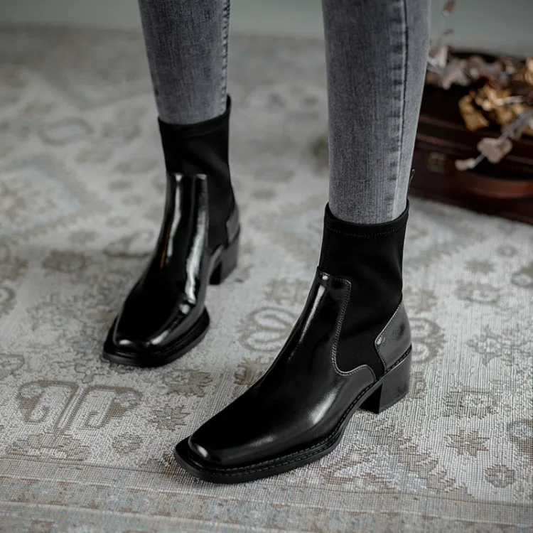 

Autumn and winter leather boots Martin boots British style short boots new short boots women's boots women's tide Z650