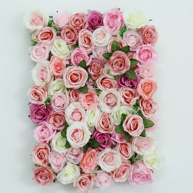 

60X40CM Artificial Rose Peony Flower Wall Wedding Decoration Hydrangea Flower Family Wall Decor Background