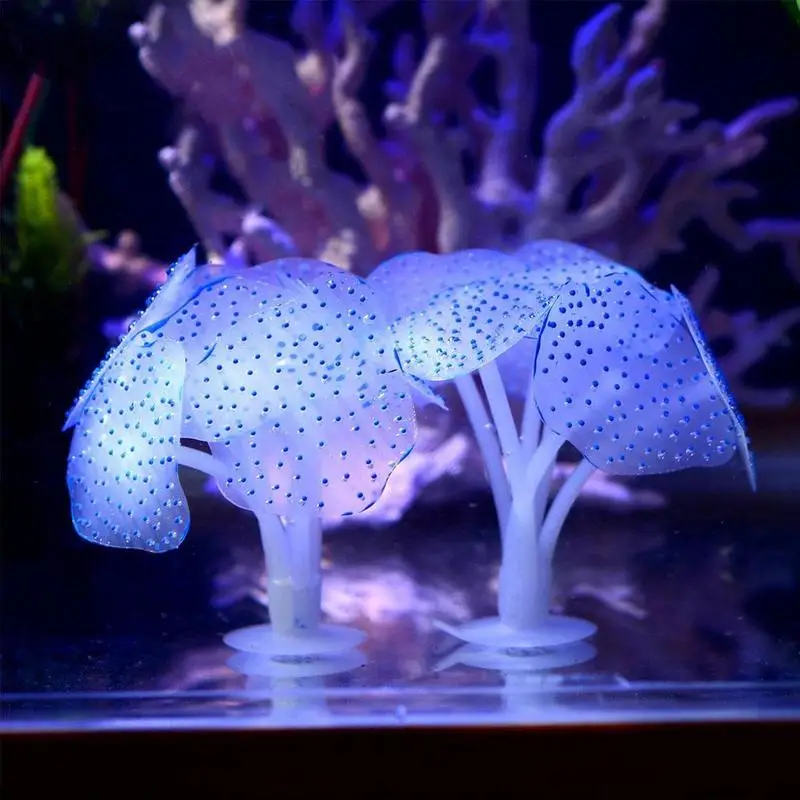 Аквариумные светящиеся искусственные Медузы силиконовые водные растения