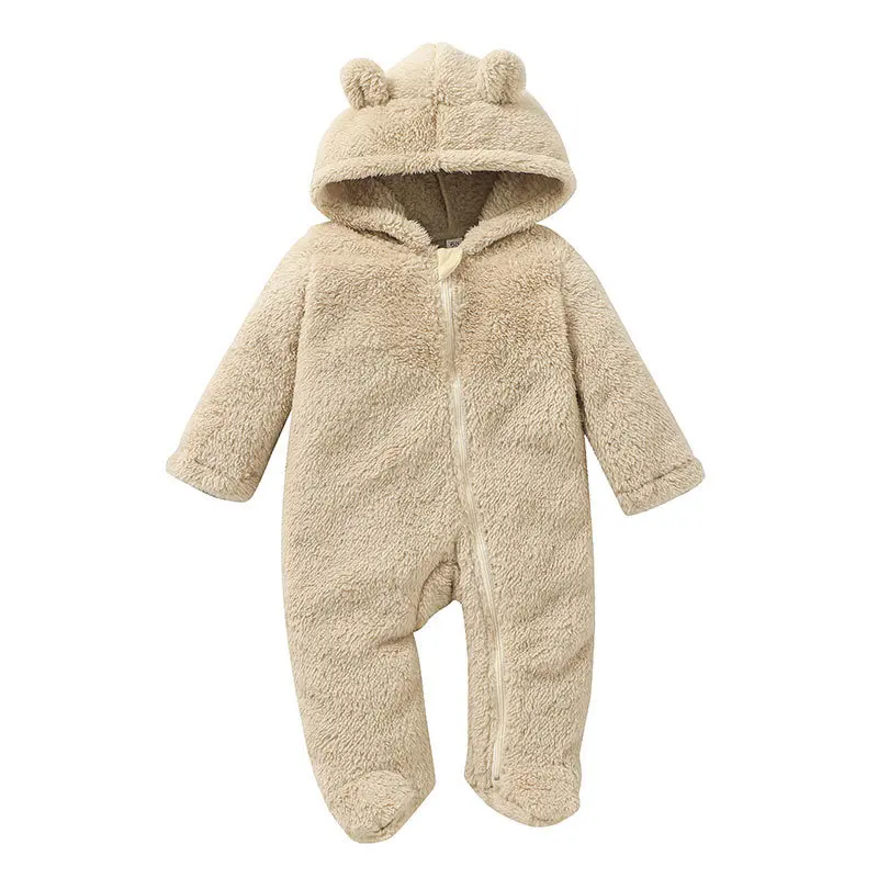 

Newborn Kids Winter Warm Jumpsuits Cute Bear Soft Rompers for Baby Girls Boys New Arrivals Infants Clothes