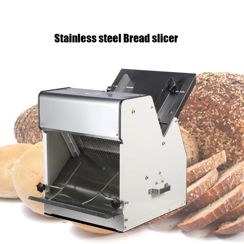 

2020 горячая Распродажа, электрическая коммерческая машина для резки хлеба из нержавеющей стали, коммерческая машина для резки хлеба из нерж...